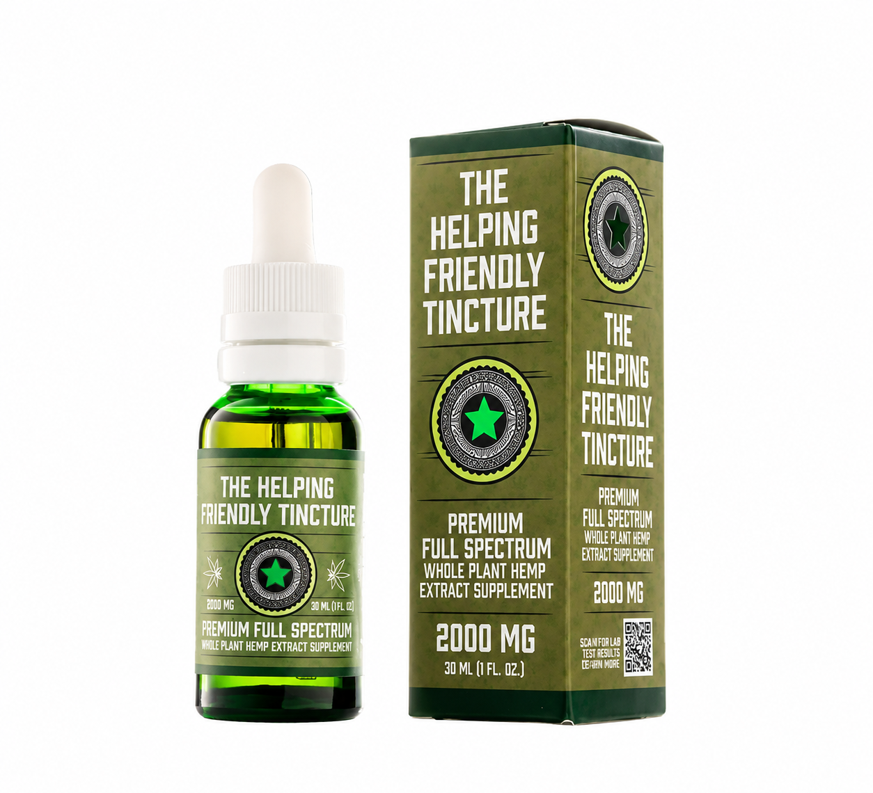 0405ba76-0526-4381-a50a-c2b07d8b8000 Helping Friendly Hemp Full Spectrum Tincture 30ml 2000mg - Image 1