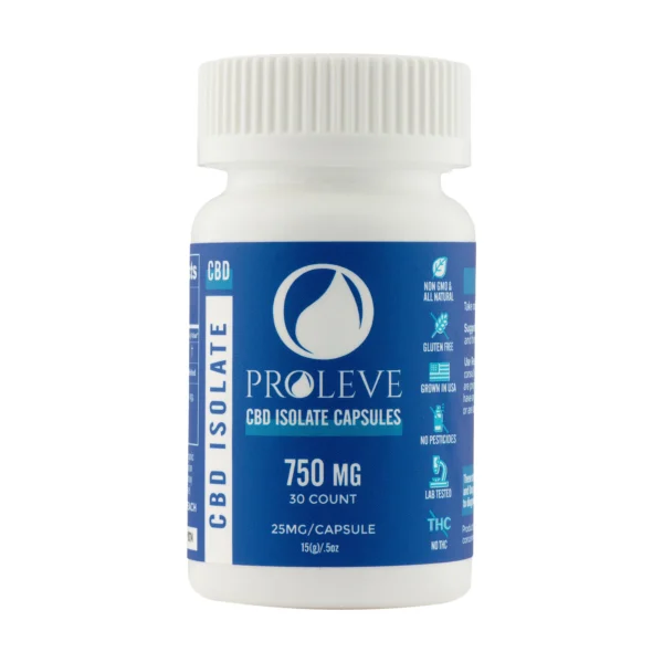 25mg CBD Isolate Capsules | 30 Count