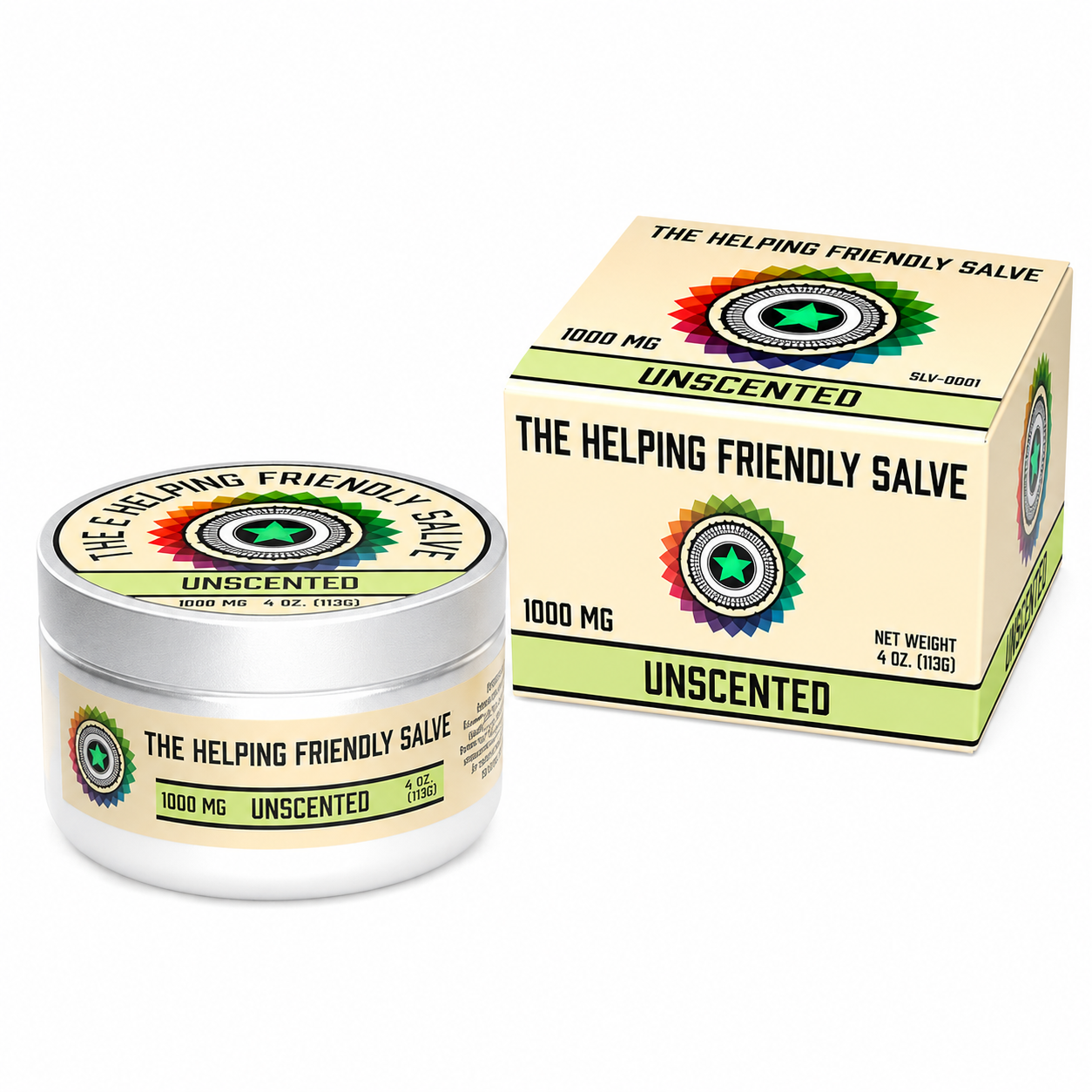 310423fd-5e5c-4f46-a5f2-39f6b14739c0 Helping Friendly Hemp Broad Spectrum CBD Salve 4oz Unscented - Image 1