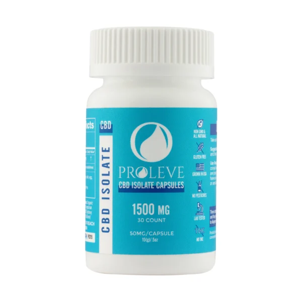 50mg CBD Isolate Capsules | 30 Count