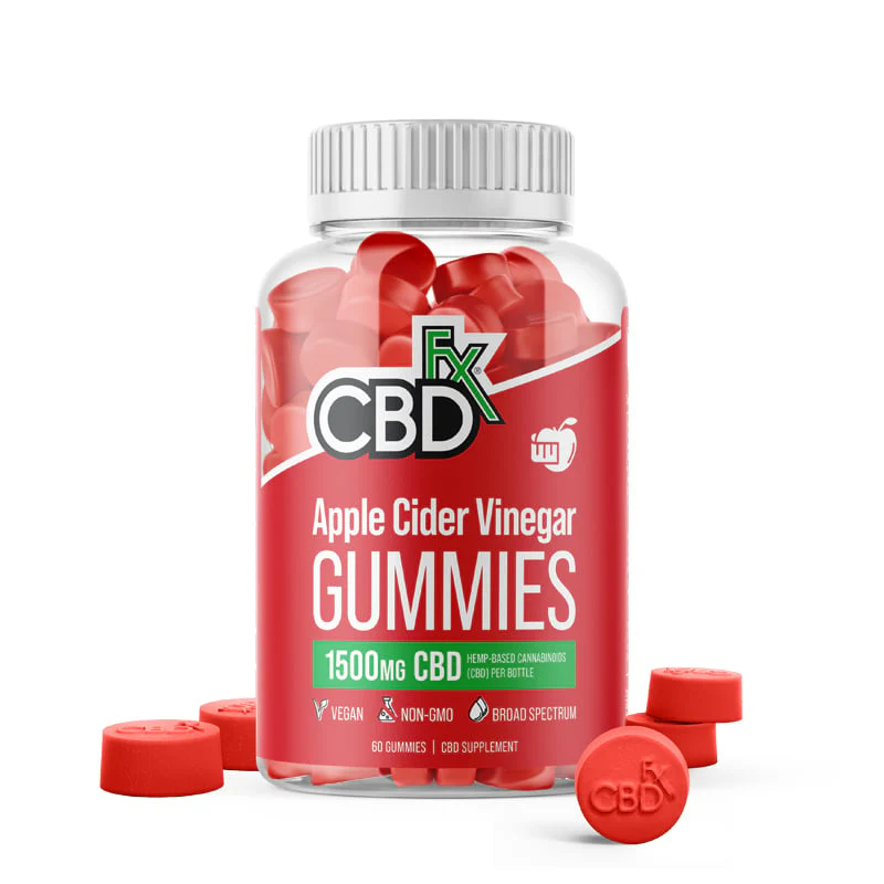 cbdfx-photo-render-gummies-apple-cider-vinegar-bottle-1500mg-jul-26-2022 CBDfx Apple Cider Vinegar Gummies - Image 1