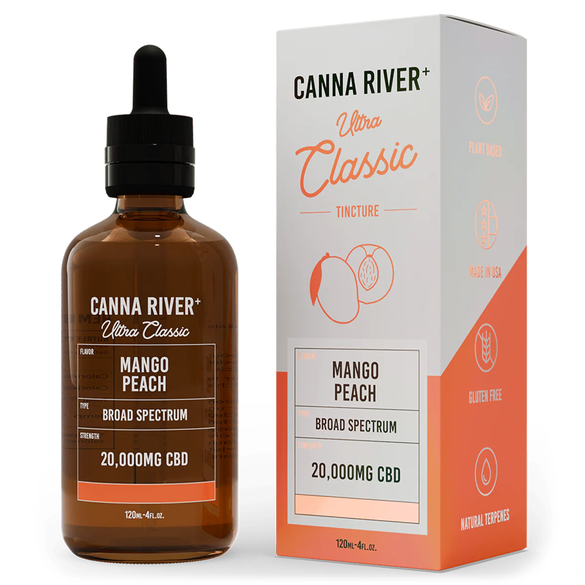 ucmangopeach2 Canna River Ultra Classic CBD Tincture - Image 1